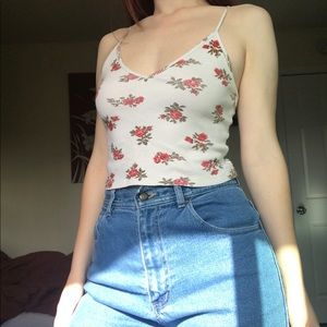 Brandy Melville floral crop cami